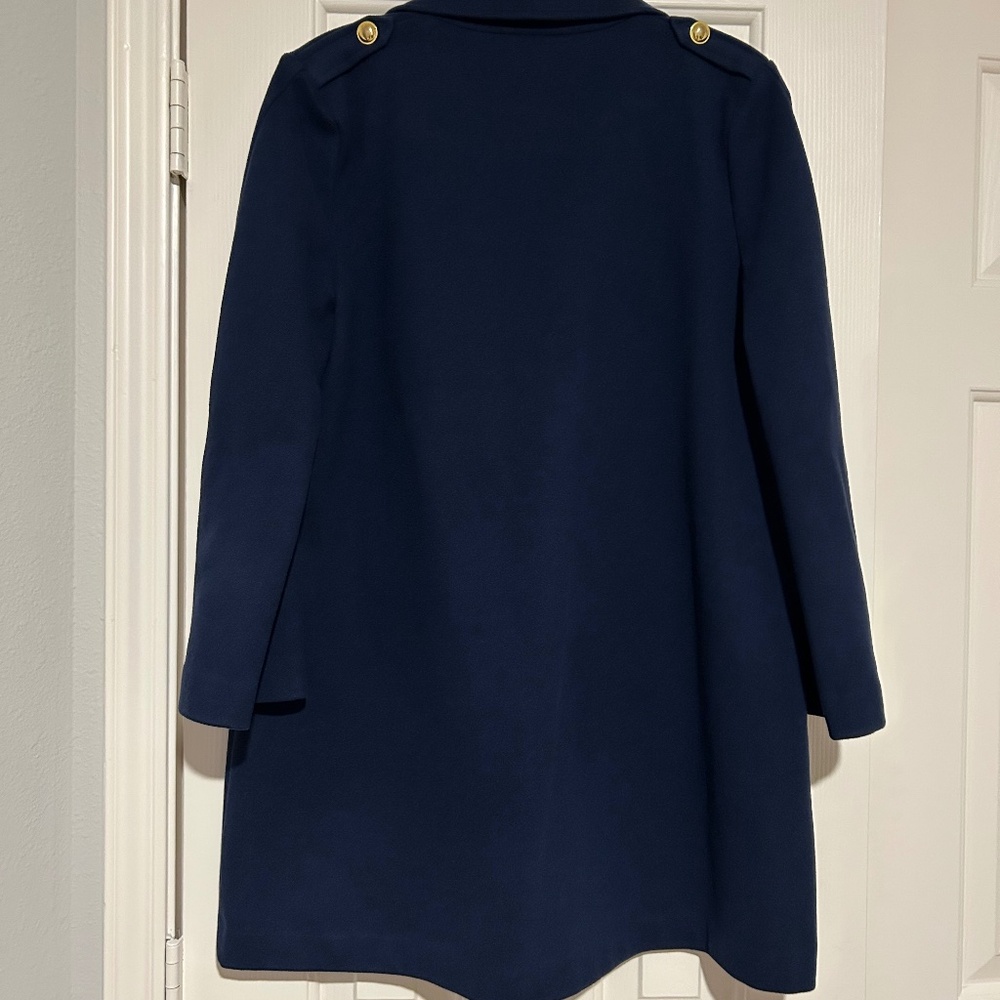 Tuckernuck Navy Mini Dress with Gold-Tone Buttons - Picture 3 of 3
